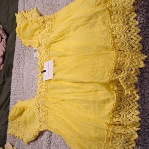 Yellow women's top